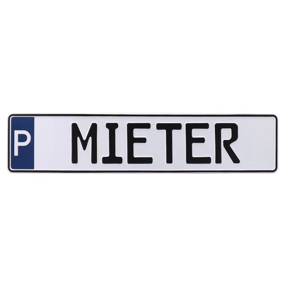 Schild Parkplatz MIETER