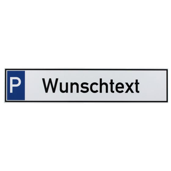 Parkplatzschild Aluverbund