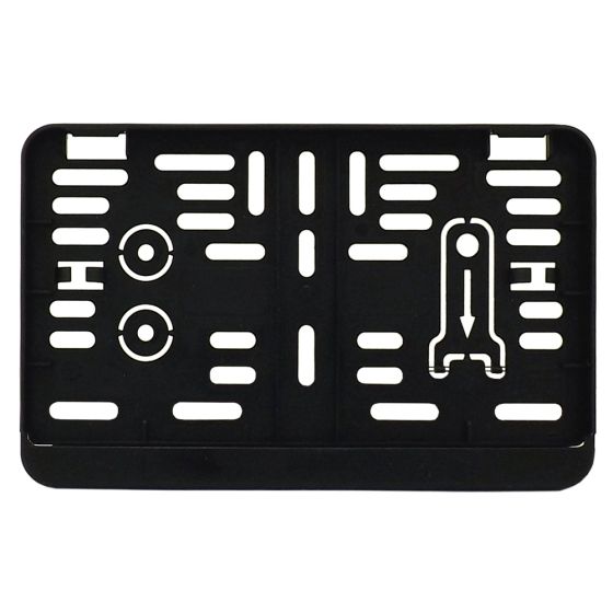 Zweizeilige Kennzeichenhalter