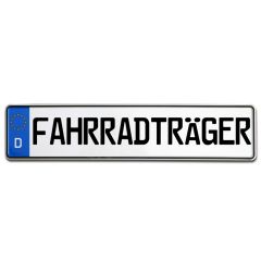 Kennzeichen Fahrradträger: hier bestellen