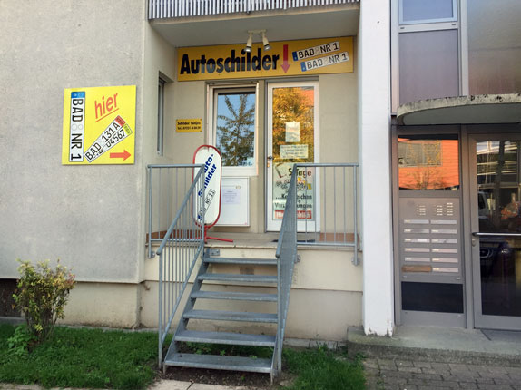 Schillderpartner für Autoschilder in Baden-Baden