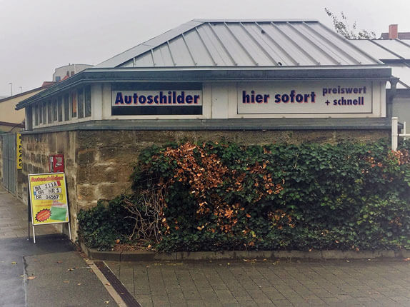 Schilderpartner für Autoschilder in Bamberg
