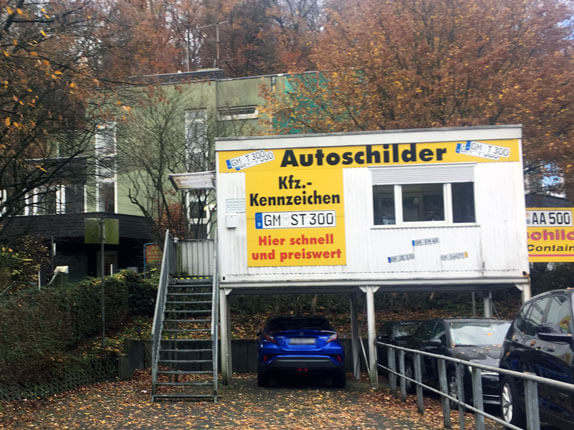 Schilderpartner für Autoschilder in Gummersbach