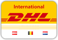 Lieferung DHL Weltpaket für Österreich und Belgien