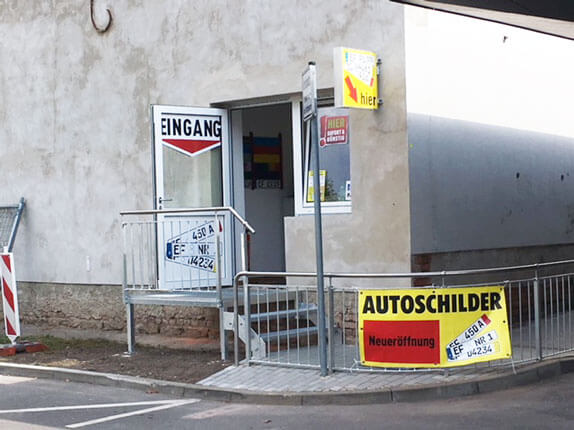 Schilderpartner für Autoschilder in Erfurt