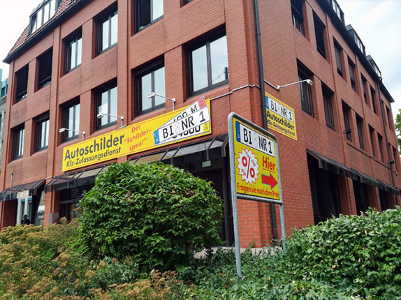 Schilderpartner für Autoschilder in Bielefeld