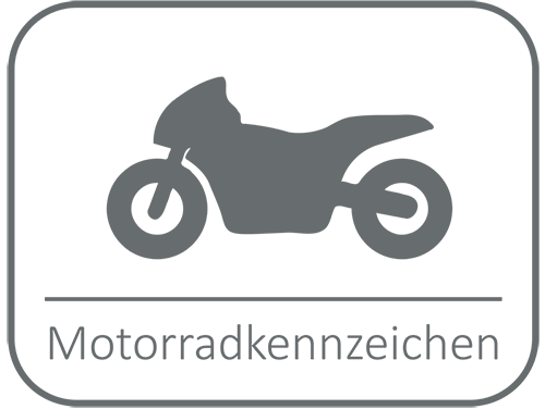 Motorradkennzeichen bestellen