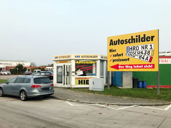 Schilderpartner für Autoschilder in Rostock