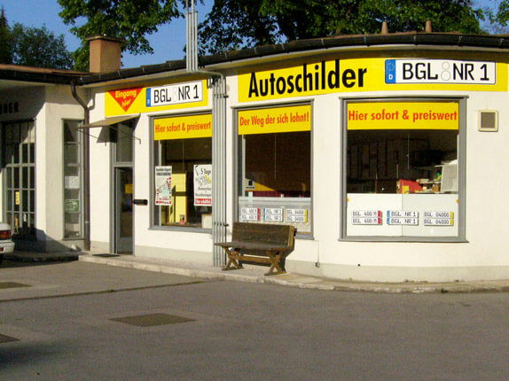 Schilderpartner für Autoschilder in Bad Reichenhall