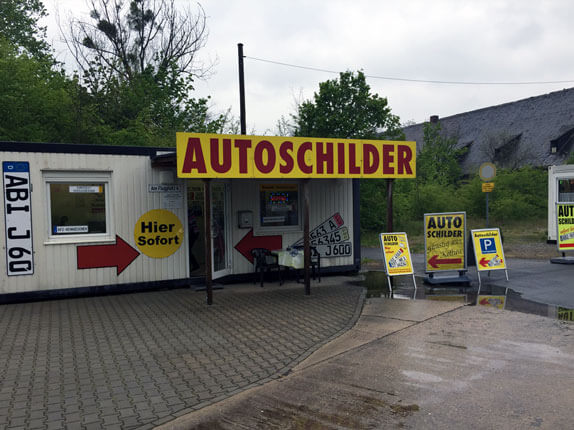 Schilderpartner für Autoschilder in Sangerhausen