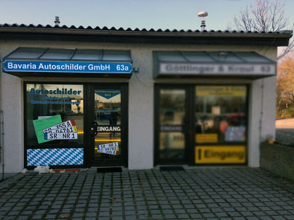 Schilderpartner für Autoschilder in Straubing