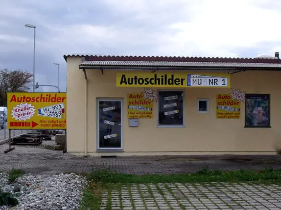 Außenansicht vom Kooperationspartner von Bavaria Autoschilder in Mühldorf am Inn