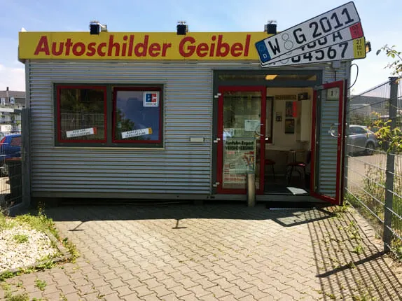 Außenansicht vom Kooperationspartner von Buffalo Autoschilder in Wuppertal