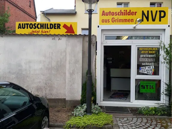 Außenansicht vom Kooperationspartner vom Schilderdienst STK in Grimmen
