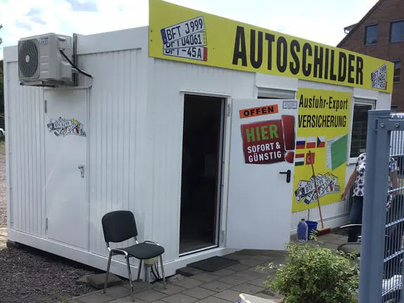 Außenansicht vom Schilderdienst STK in Bitterfeld Außenansicht vom Kooperationspartner vom Schilderdienst STK in Bitterfeld