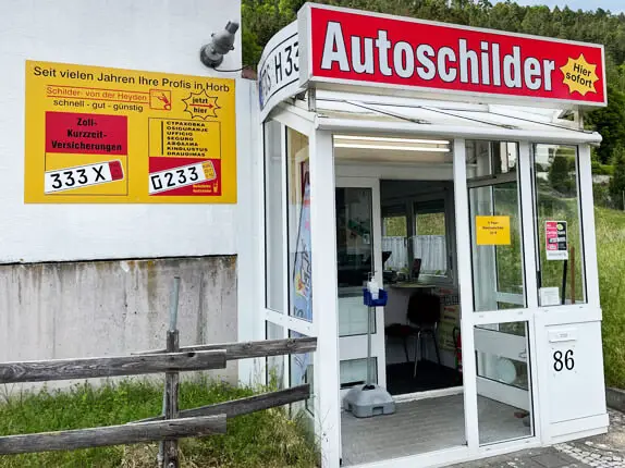 Außenansicht vom Kooperationspartner von Buffalo Autoschilder in Horb am  Neckar