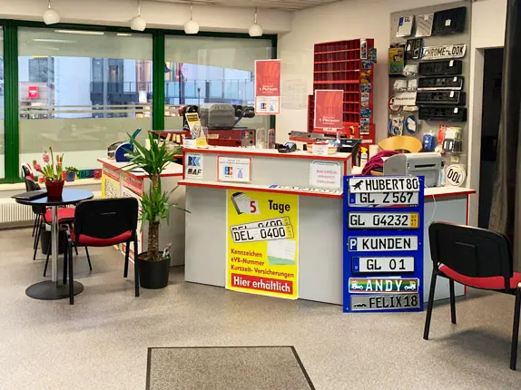 Innenansicht vom Kooperationspartner von Buffalo Autoschilder in Overath