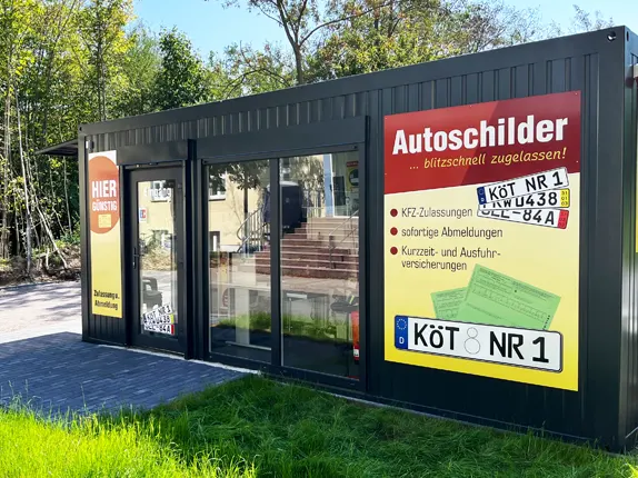 Außenansicht vom Kooperationspartner von Autoschilder Schmidt in Köthen (Anhalt)