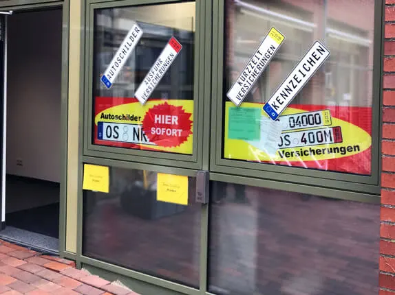 Außenansicht vom Kooperationspartner für Autoschilder Tönjes in Georgsmarienhütte
