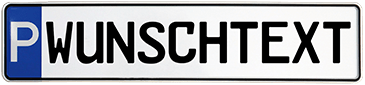 Parkplatzschild erstellen und online kaufen