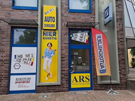 Außenansicht vom Kooperationspartner vom Auto Reflex Schilderdienst in Neubrandenburg