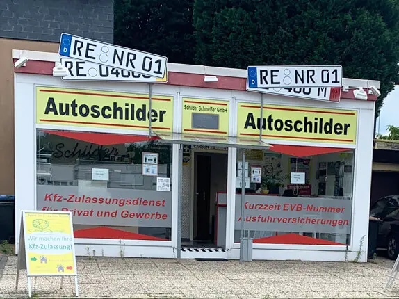 Außenansicht vom Kooperationspartner von Buffalo Autoschilder in Marl