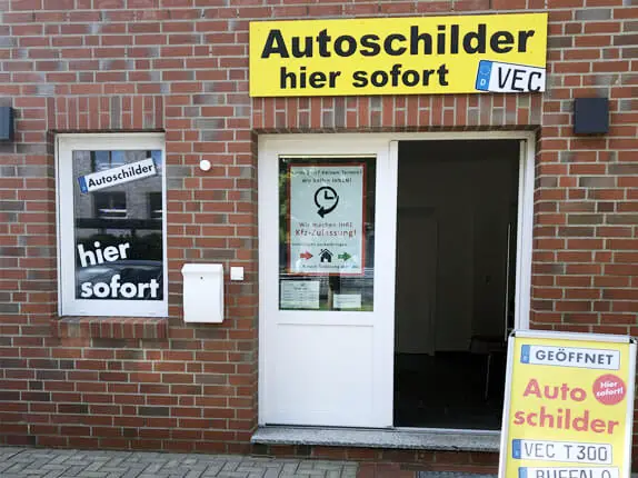 Außenansicht vom Kooperationspartner von Buffalo Autoschilder in Vechta