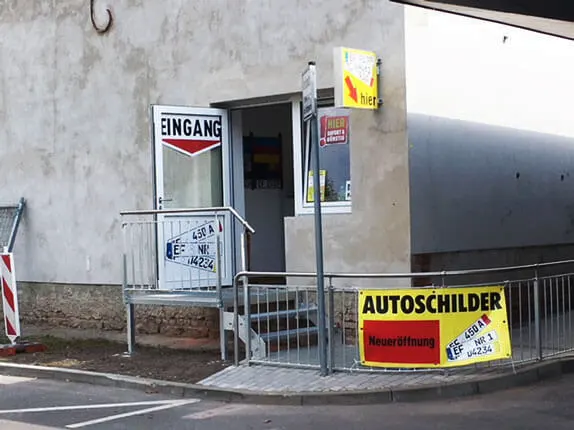 Außenansicht vom Kooperationspartner vom Schilder Service in Erfurt