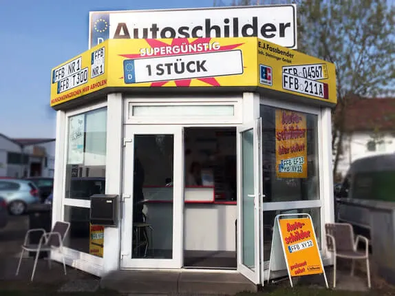 Außenansicht vom Kooperationspartner von Autoschilder Steininger in Fürstenfeldbruck