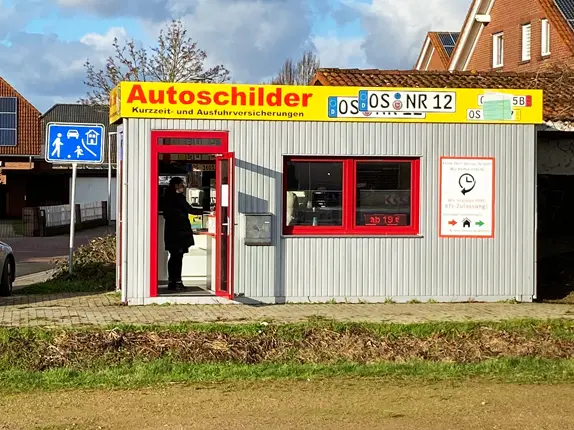 Außenansicht vom Kooperationspartner für Autoschilder bei Schilder Tönjes in Bersenbrück