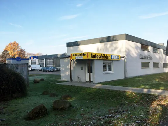 Außenansicht vom Kooperationspartner für Autoschilder Tönjes in Wildeshausen