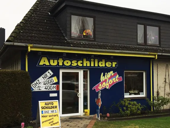 Außenansicht vom Kooperationspartner von Autoschilder Tönjes & Warnke in Osterholz-Scharmbeck