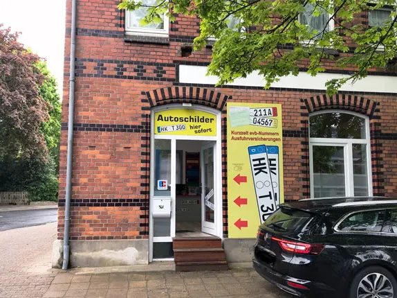 Außenansicht vom Kooperationspartner von Autoschilder BGT in Soltau