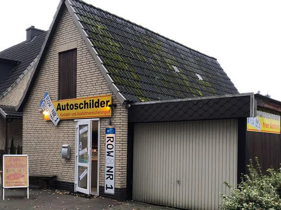 Außenansicht vom Kooperationspartner von Autoschilder BGT in Zeven