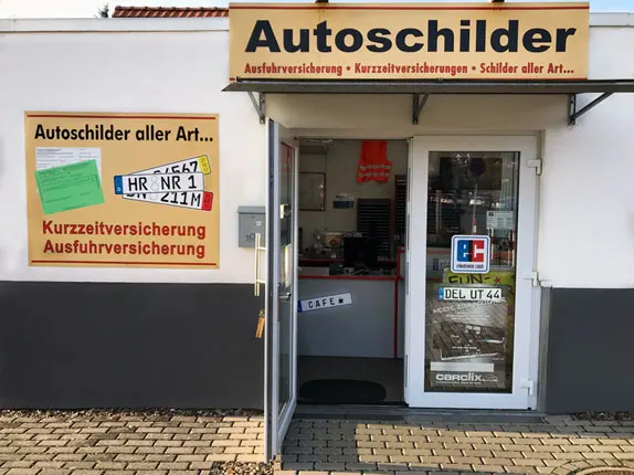 Kfz-Kennzeichen MEG bei Autoschilder Tönjes in Melsungen