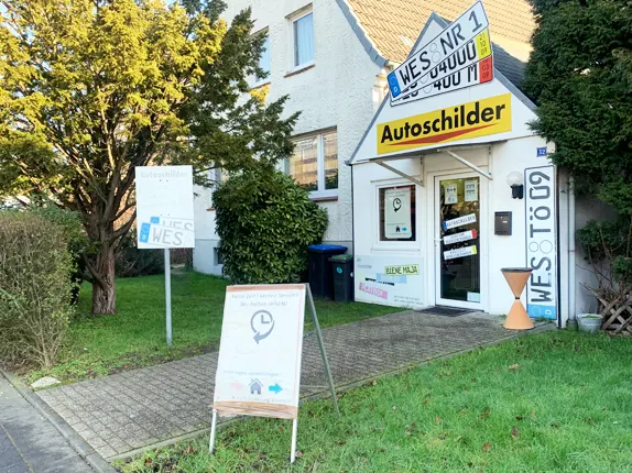 Außenansicht vom Kooperationspartner von Autoschilder BGT in Wesel