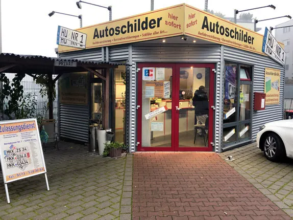 Außenansicht vom Kooperationspartner von Autoschilder BGT in Hanau