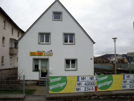 Außenansicht vom Kooperationspartner von Autoschilder BGT in Neumarkt in der Oberpfalz