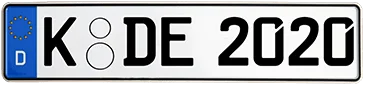 Kennzeichen erstellen und bestellen