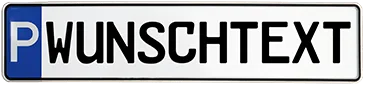 Parkplatzschild erstellen und online kaufen