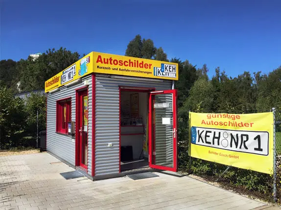 Außenansicht vom Kooperationspartner von Bavaria Autoschilder in Kelheim