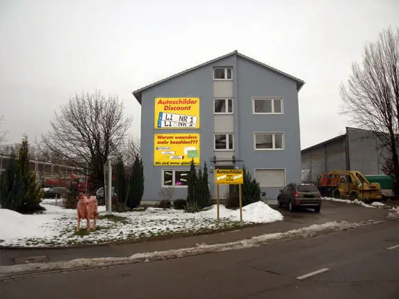 Außenansicht vom Kooperationspartner von Bavaria Autoschilder in Lindau