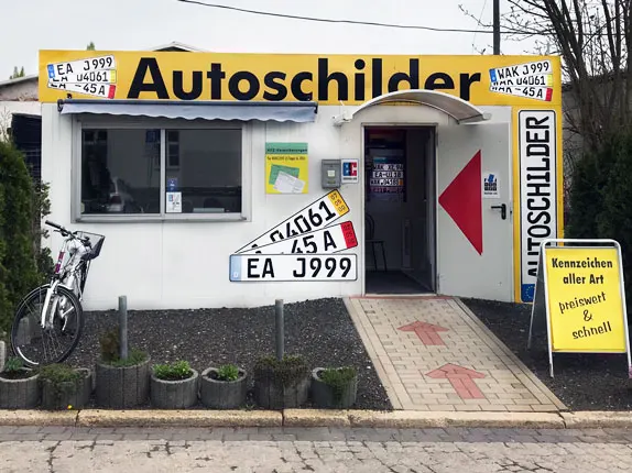Außenansicht vom Kooperationspartner vom Schilder Service in Eisenach