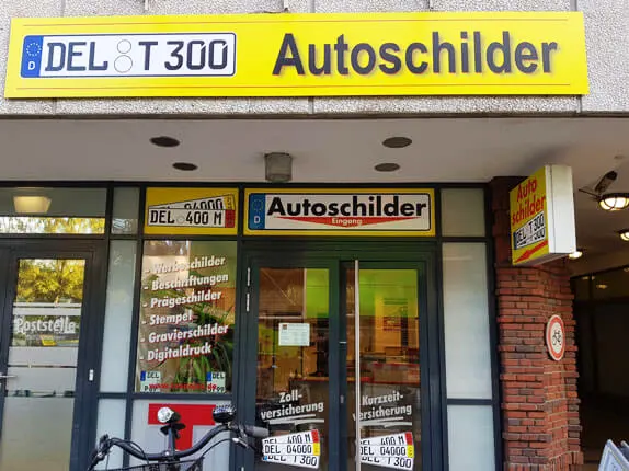 Außenansicht vom Kooperationspartner für Autoschilder Tönjes in Delmenhorst