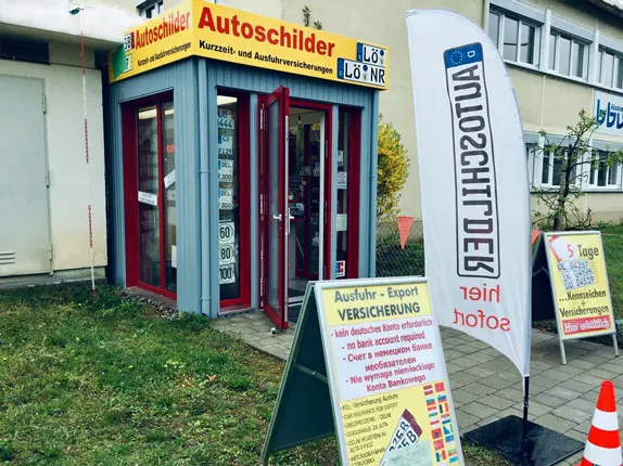 Außenansicht vom Kooperationspartner für Autoschilder bei Schilder Tönjes in Lörrach