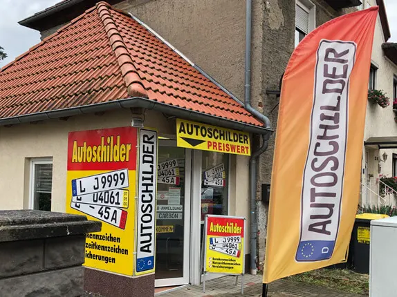 Außenansicht vom Kooperationspartner vom Schilderdienst STK in Borna